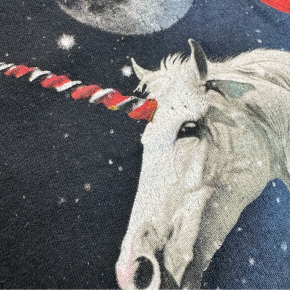 Santa Cat Riding Unicorn T-Shirt - Picture 7 of 7